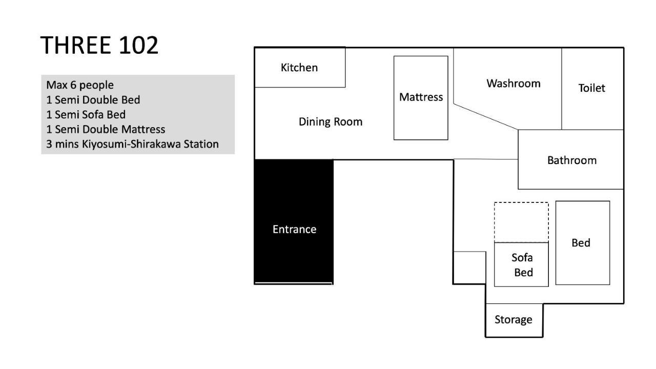 Three Tokyo 102 Apartment Екстериор снимка